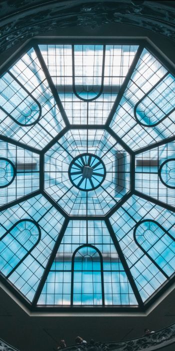 Vatican, glass, ceiling Wallpaper 720x1440