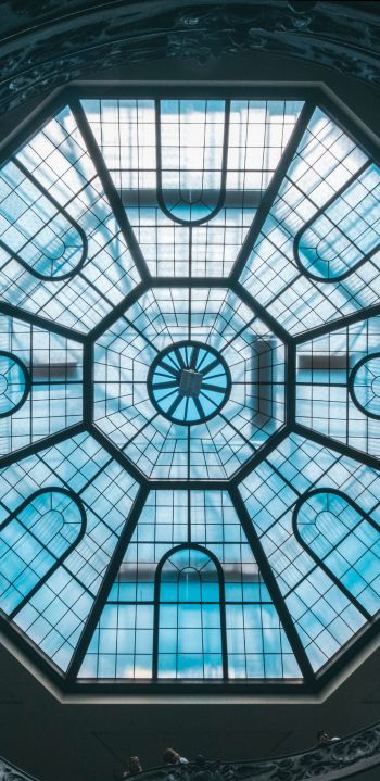 Vatican, glass, ceiling Wallpaper 1440x2960