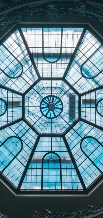 Vatican, glass, ceiling Wallpaper 1440x3040