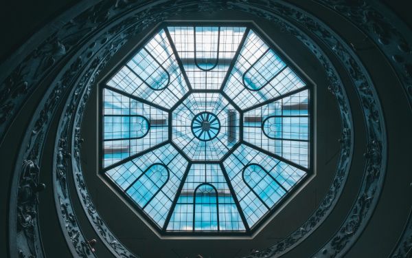 Vatican, glass, ceiling Wallpaper 2560x1600