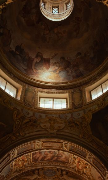 dome, art, Genoa, Italy Wallpaper 1200x2000