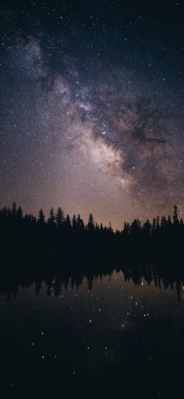 milky way, starry sky Wallpaper 1080x2340