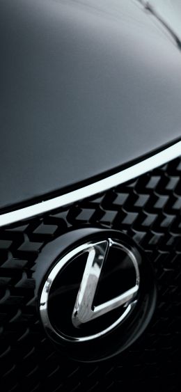 Обои 1080x2340 Lexus, эмблема, решетка радиатора