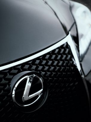 Обои 1620x2160 Lexus, эмблема, решетка радиатора