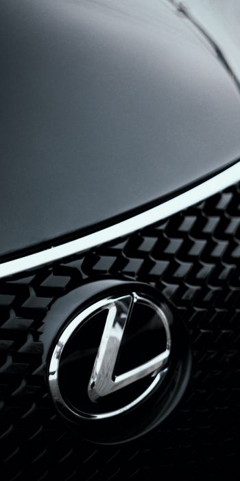 Lexus, emblem, radiator grill Wallpaper 720x1440