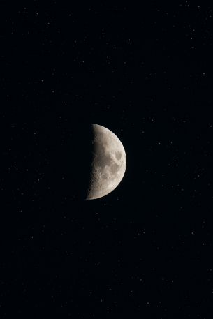 moon, stars Wallpaper 640x960