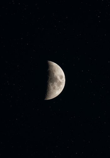 moon, stars Wallpaper 1640x2360