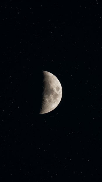 moon, stars Wallpaper 640x1136