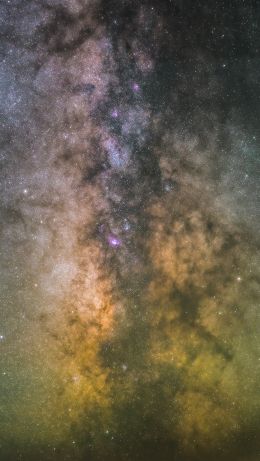 milky way, stars Wallpaper 640x1136