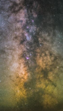 milky way, stars Wallpaper 750x1334