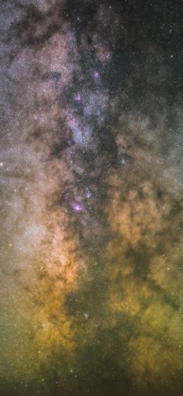 milky way, stars Wallpaper 828x1792