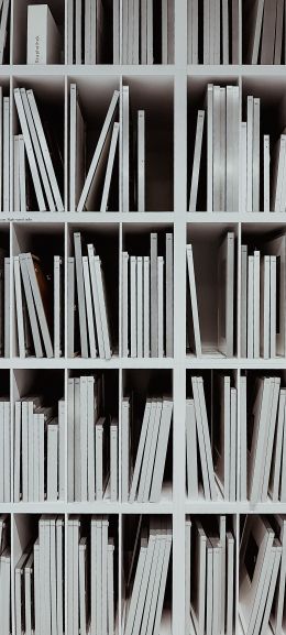 books, library Wallpaper 1440x3200