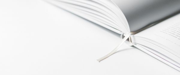 book, white Wallpaper 2560x1080