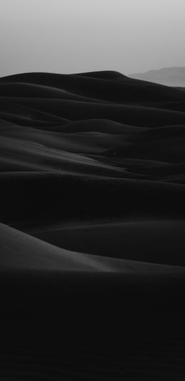 Обои 1440x2960 песчаные дюны, темный