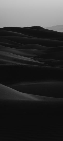 Обои 1080x2400 песчаные дюны, темный