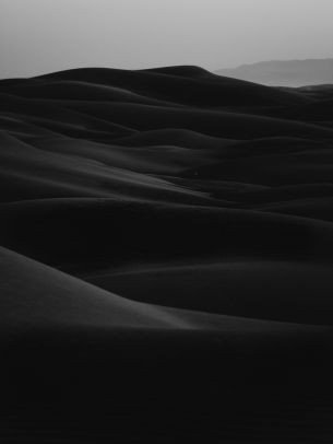 Обои 1620x2160 песчаные дюны, темный