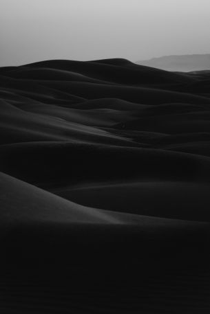 sand dunes, dark Wallpaper 640x960
