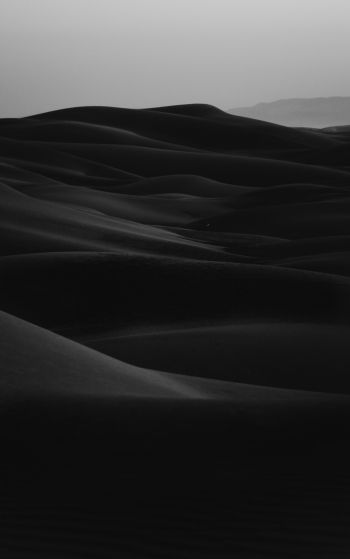 sand dunes, dark Wallpaper 1752x2800