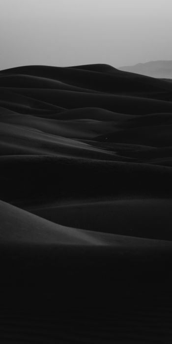 Обои 720x1440 песчаные дюны, темный