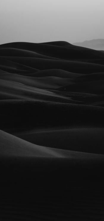 Обои 1080x2280 песчаные дюны, темный