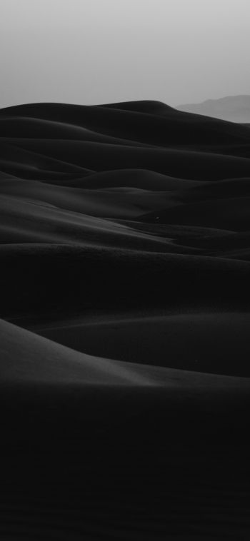 Обои 1080x2340 песчаные дюны, темный