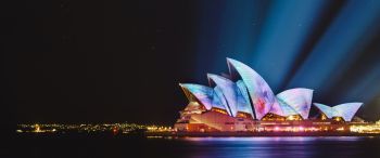 Обои 3440x1440 Сиднейский оперный театр, Сидней, Австралия