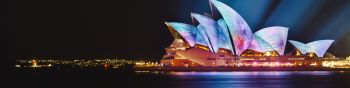 Обои 1590x400 Сиднейский оперный театр, Сидней, Австралия