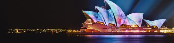 Sydney Opera House, Sydney, Australia Wallpaper 1590x400