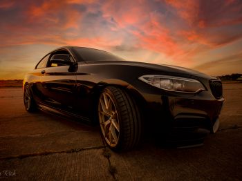 BMW 240i Coupe, sunset Wallpaper 800x600