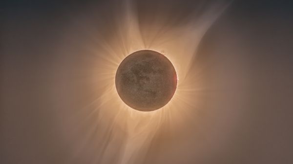 astronomy, sun rays Wallpaper 2048x1152