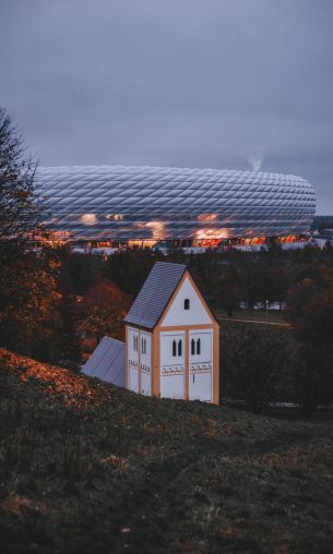 Allianz Arena, Munich, Germany Wallpaper 1200x2000