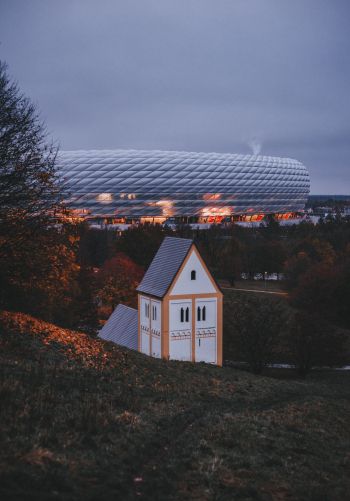 Allianz Arena, Munich, Germany Wallpaper 1668x2388