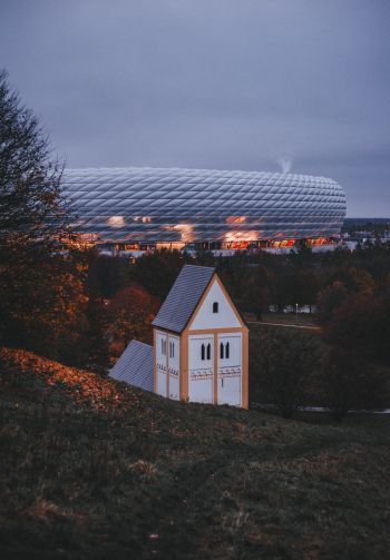 Allianz Arena, Munich, Germany Wallpaper 1640x2360