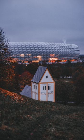 Allianz Arena, Munich, Germany Wallpaper 1200x2000