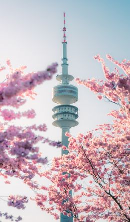 olympic tower, Germany Wallpaper 600x1024