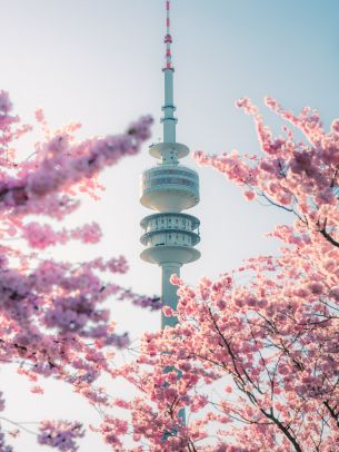 olympic tower, Germany Wallpaper 1668x2224