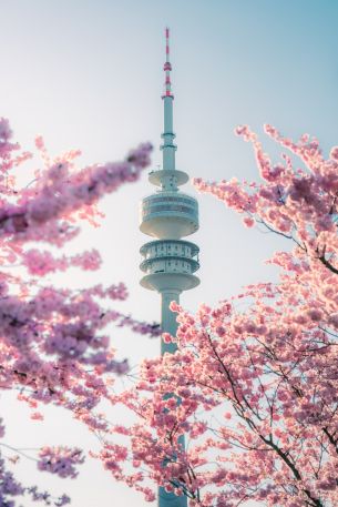 olympic tower, Germany Wallpaper 640x960