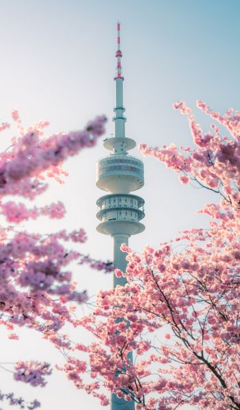 olympic tower, Germany Wallpaper 600x1024