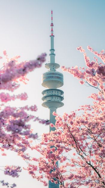olympic tower, Germany Wallpaper 1440x2560