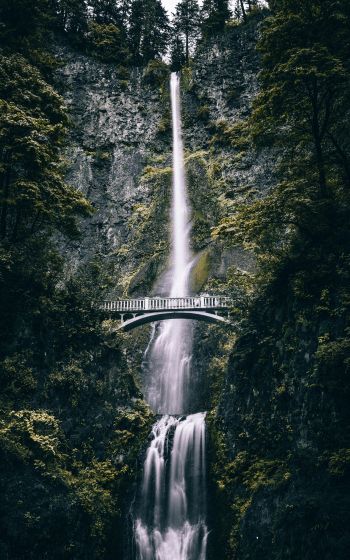 Multnoma Falls, Oregon, USA Wallpaper 800x1280