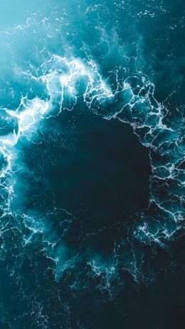 sea, circle Wallpaper 640x1136