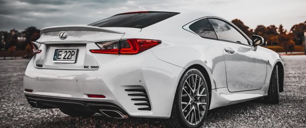 Обои 3440x1440 Lexus RC 350, спортивная машина