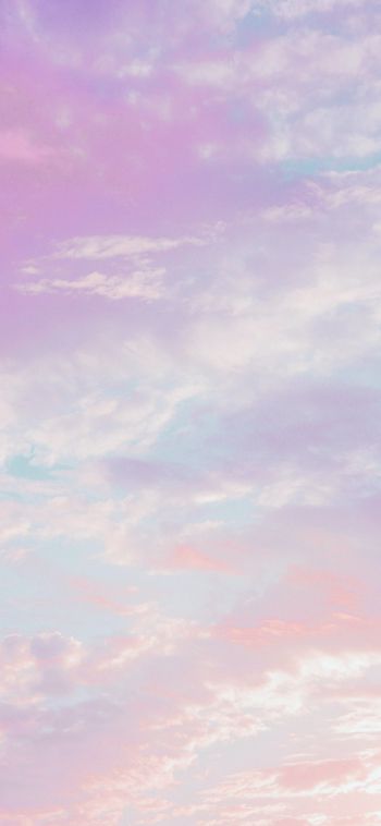clouds, pink Wallpaper 1080x2340