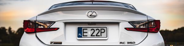 Lexus RC 350, sports car Wallpaper 1590x400