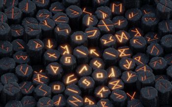 runes, fire Wallpaper 2560x1600