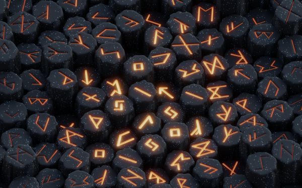 runes, fire Wallpaper 2560x1600