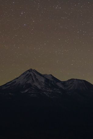 mountains, starry night Wallpaper 640x960