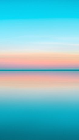horizon, water, blue Wallpaper 640x1136
