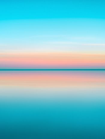 horizon, water, blue Wallpaper 1668x2224
