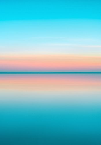 horizon, water, blue Wallpaper 1640x2360